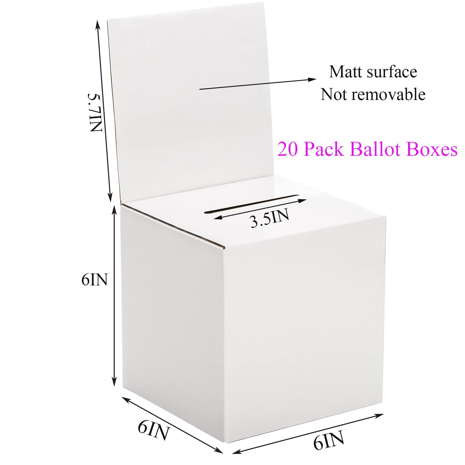 Amazon.co.jp: Cedilis ダンボール投票箱 チケット用 6x6x6インチ 抽選